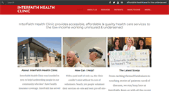Desktop Screenshot of interfaithhealthclinic.org